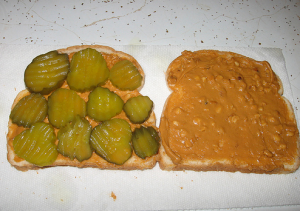 pickles and peanut butter